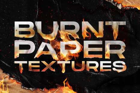 Torn and burned paper textures