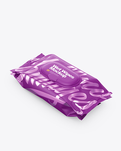 Kraft Wet Wipes Pack Mockup PSD #2