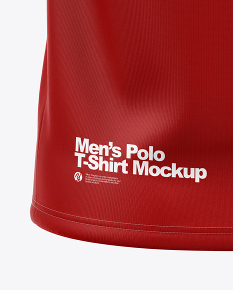 Raglan Zip Polo Shirt Mockup   Back View PSD #6