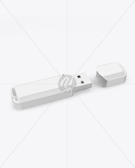 Textured USB Flash Drive Mockup PSD #3