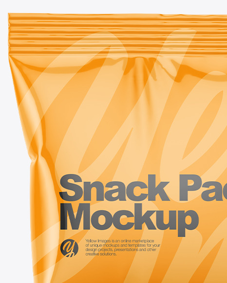 Glossy Snack Pack Mockup PSD #2