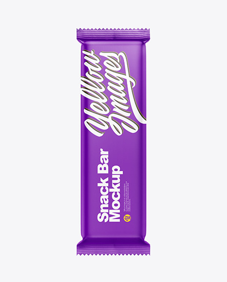 Matte Snack Bar Mockup PSD #6