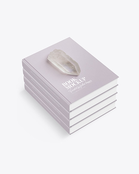 Hardcover Books w  Matte Cover Mockup PSD #2