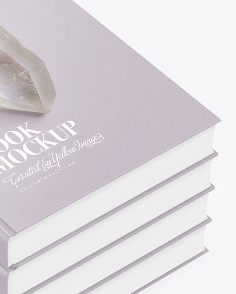 Hardcover Books w  Matte Cover Mockup PSD #4