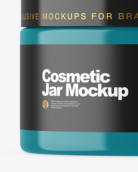 Glossy Cosmetic Jar Mockup PSD #1