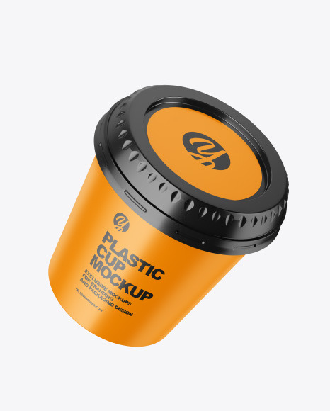 Matte Plastic Cup Mockup