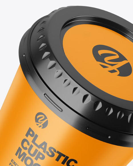 Matte Plastic Cup Mockup PSD #2