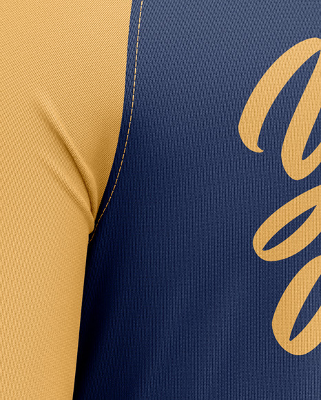 Raglan Long Sleeve T Shirt Mockup PSD #5