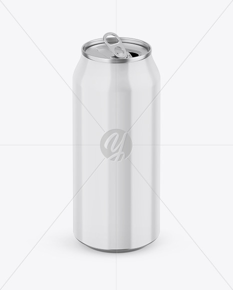 Free Opened Metallic Can W/ Glossy Finish Mockup PSD Mockups