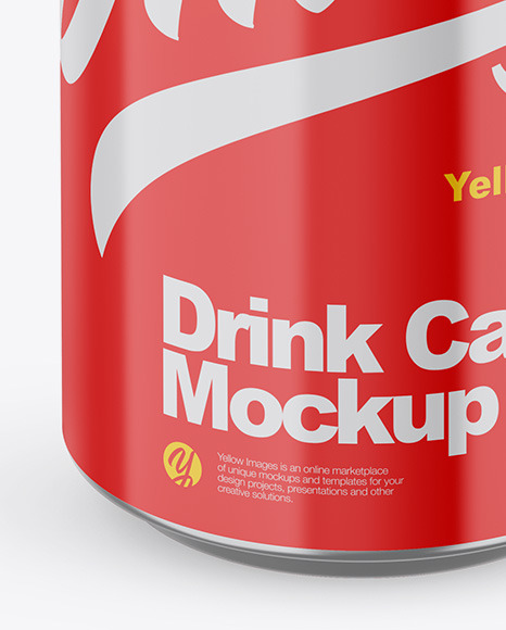 Opened Metallic Can W  Glossy Finish Mockup PSD #1