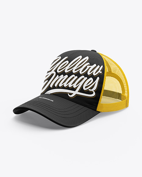 Baseball Cap Mockup   Half Side View PSD #3