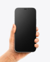 Apple iPhone 12 Pro Max in Hand Mockup