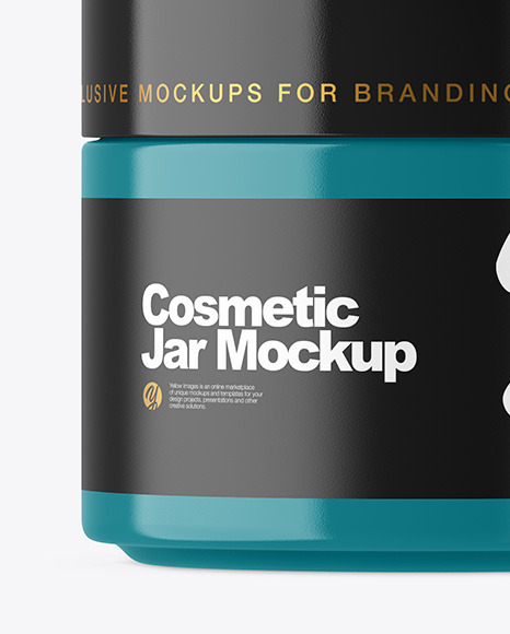 Glossy Cosmetic Jar Mockup PSD #4