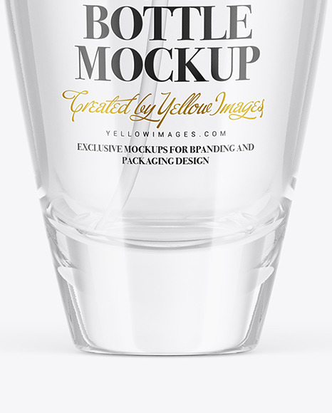 Empty Glass Shot Mockup Design