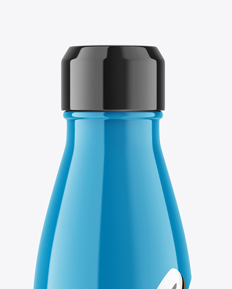Glossy Plastic Bottle Mockup PSD #2