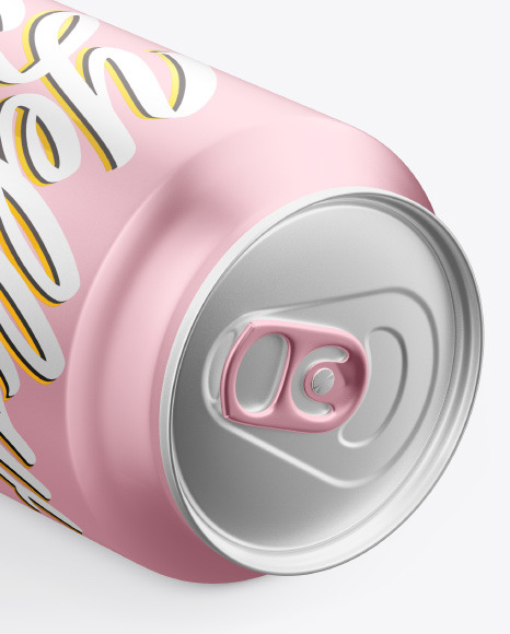 Two Metallic Drink Cans Mockup PSD #6