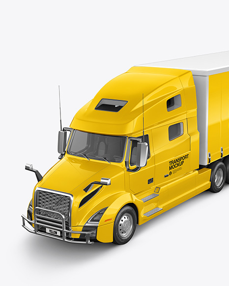 Truck Mockup - Half Side View