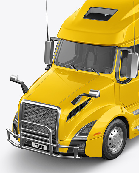 Truck Mockup   Half Side View PSD #6