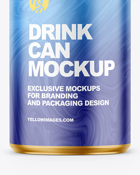150ml Matte Drink Can Mockup PSD #6