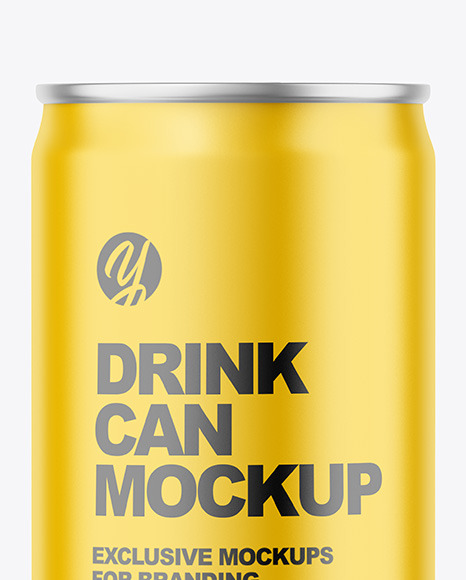 150ml Matte Drink Can Mockup PSD #7