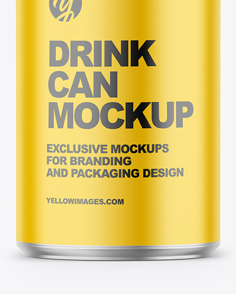 150ml Matte Drink Can Mockup PSD #5