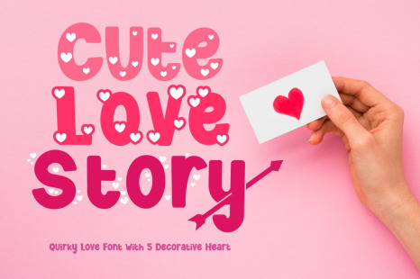 Cute Love Story - Quirky Love Font