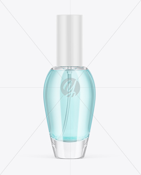 Free Clear Glass Perfume Bottle Mockup PSD Mockups