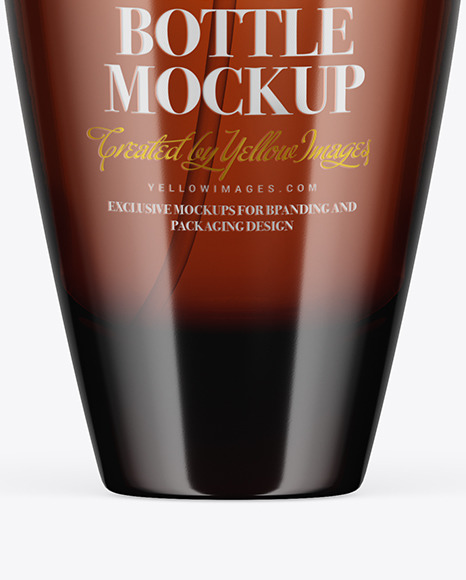 Amber Glass Perfume Bottle Mockup PSD #5