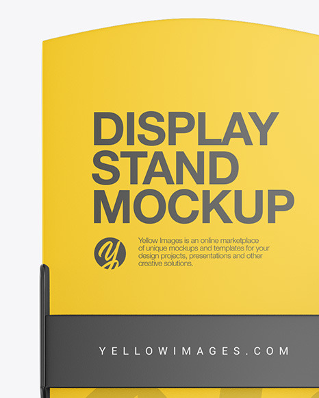 Plastic Display Stand Mockup PSD #2