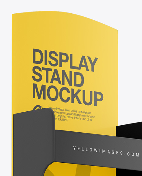 Plastic Display Stand Mockup PSD #2