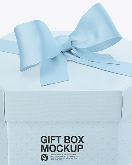 Gift Box Mockup PSD #1