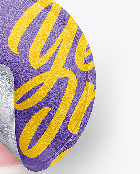 Opened Yoghurt Cup Mockup PSD #1