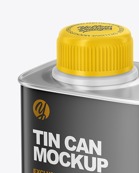 Matte Tin Can Mockup PSD #1