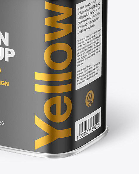 Matte Tin Can Mockup PSD #6
