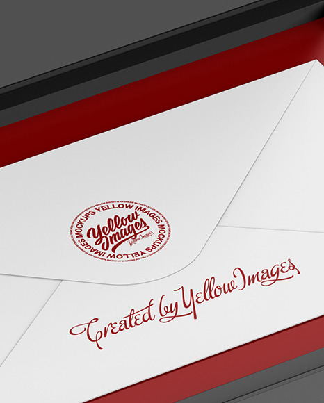 Envelope in a Box Mockup PSD #2