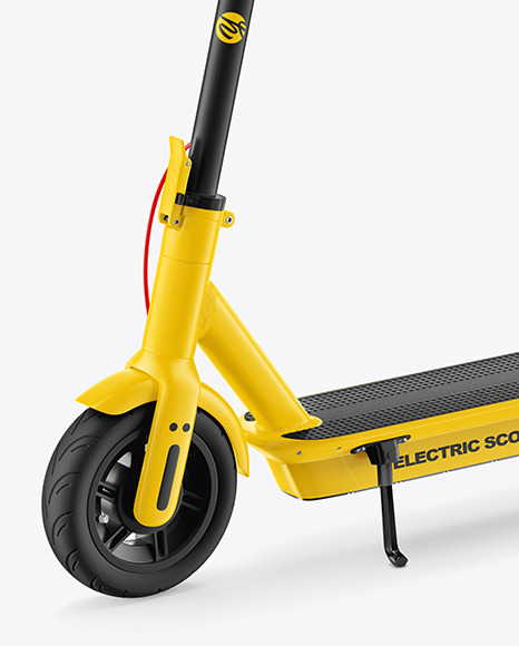 Electric Scooter Mockup - Half Side View