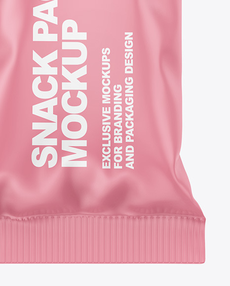 Matte Snack Package Mockup PSD #6