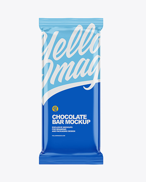 Glossy Chocolate Bar Mockup