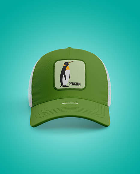 Baseball Cap Mockup   Front View PSD #4