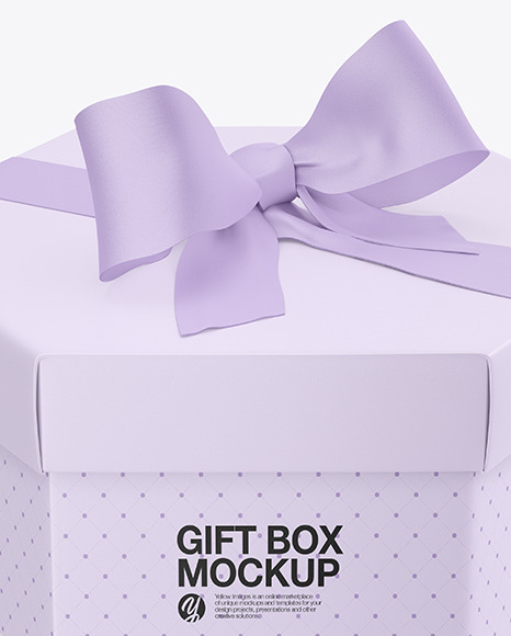 Gift Box Mockup PSD #1