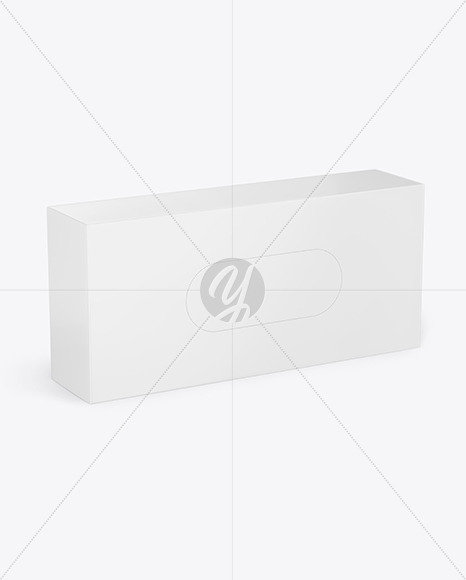 Glossy Paper Box with Perforation Mockup PSD #3