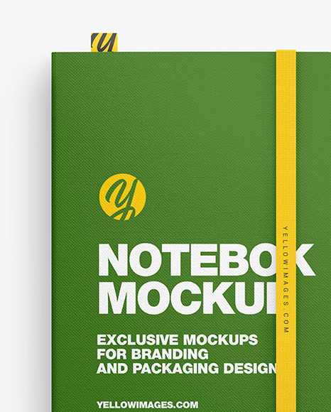 Fabrick Notebook with Pen Mockup PSD #2