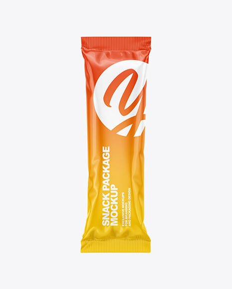 Glossy Snack Package Mockup