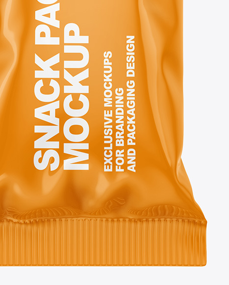 Glossy Snack Package Mockup PSD #6