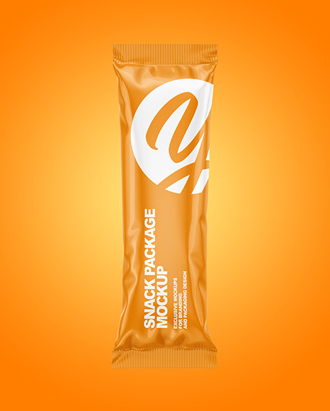 Glossy Snack Package Mockup PSD #7