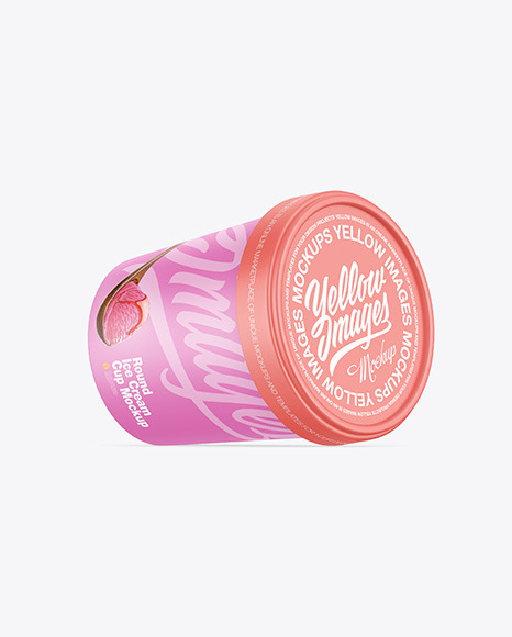 Matte Ice Cream Cup Mockup