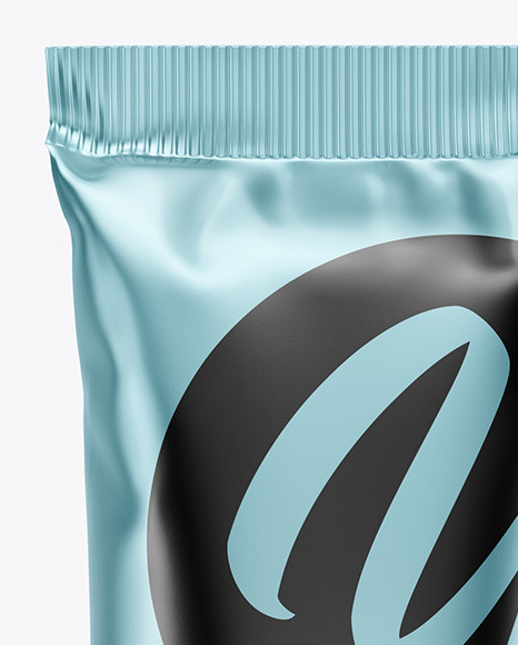 Metallic Snack Package Mockup PSD #1