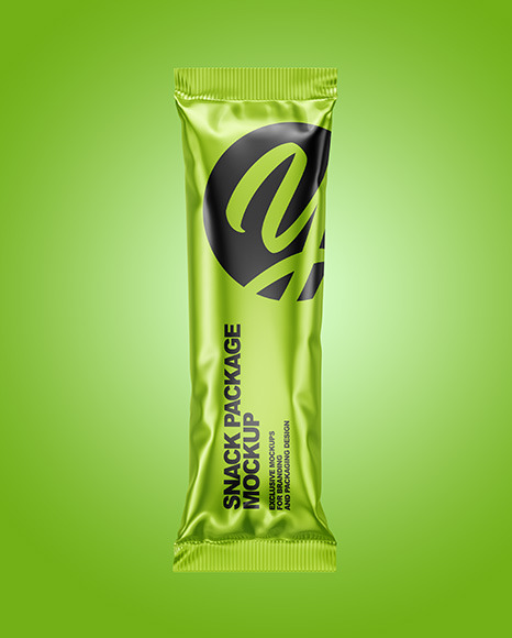 Metallic Snack Package Mockup PSD #7