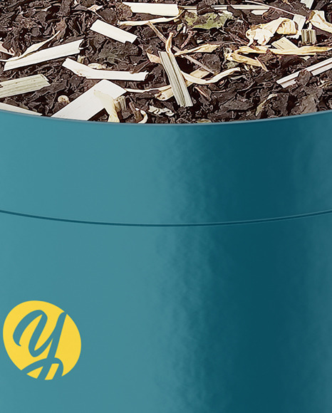 Glossy Paper Tube With Tea Mockup PSD #2