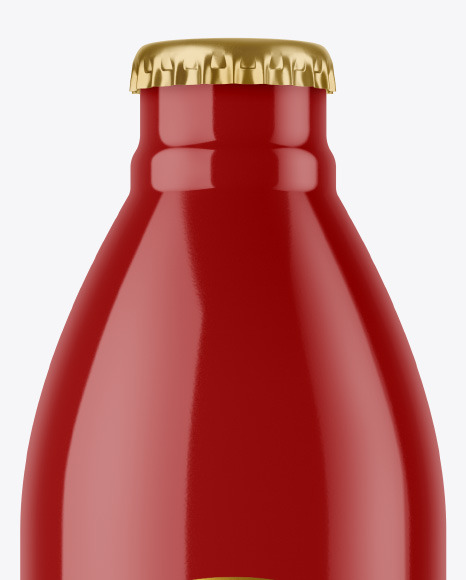 Glossy Beer Bottle Mockup PSD #2